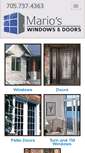 Mobile Screenshot of marioswindowsdoors.com
